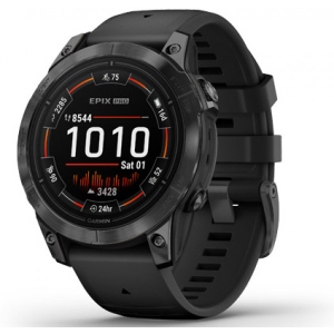 Смарт-годинник Garmin Epix Pro (g2) 47 Glass Slt Gray Blk (010-02803-01)
