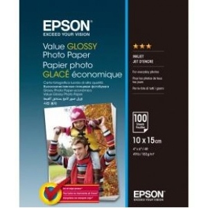 Фотопапір 10х15 Epson 100mmx150mm Value Glossy Photo Paper 100л (C13S400039)