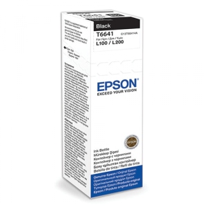 Чорнила для заправки картриджа Epson L100 Black 70 мл C13T66414A