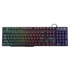 Клавіатура дротова ігрова Ergo KB-610 ENG/RUS/UKR Black