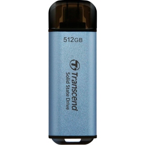 SSD-накопичувач зовнішній Transcend Портативний SSD Transcend  512GB  USB 3.1 Gen 2 Type-C ESD300 Blue