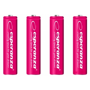 Акумулятор тип AAA Esperanza Ni-MH AAA 1000 mAh 4шт Red (EZA102R)