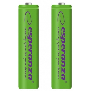 Акумулятор тип AAA Esperanza Ni-MH AAA 1000 mAh 2шт Green (EZA101G)