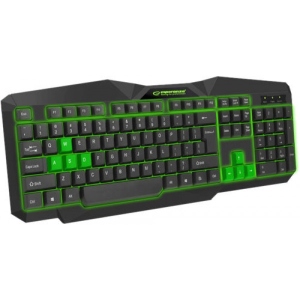 Клавіатура дротова ігрова Esperanza EGK201 Green USB LED