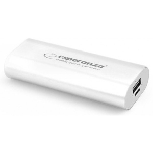 Батарея мобільна Esperanza 4400 mAh White (EMP105W)