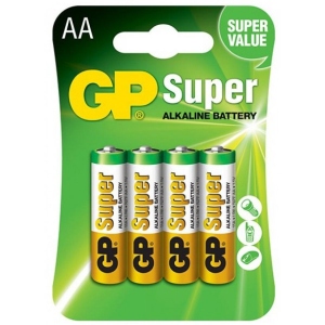 Батарейка тип AA GP LR6/AA 1.5V Super Alkaline Blister 4 шт.