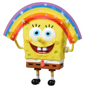 Колекційна фігурка Sponge Bob Masterpiece Memes Collection Rainbow SB (EU691001)