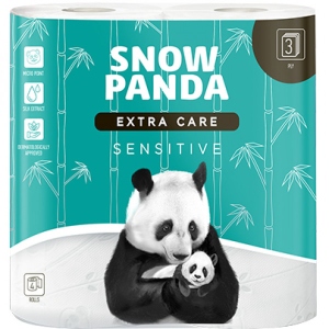 Туалетний папір Сніжна панда EXTRA CARE Sensitive 3сл, 4 шт.