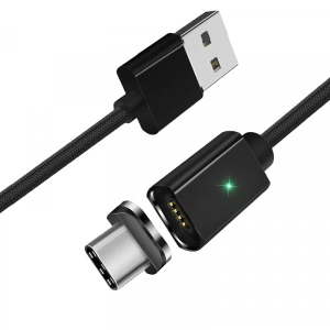 Кабель синхронізації даних Essager USB Cable Type-c 1m Black (EXCCXT-ML01)