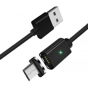 Кабель синхронізації даних Essager Magic Power Magnetic USB Cable Micro 1m Black (EXCCXM-ML01)