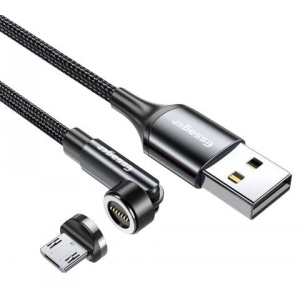 Кабель синхронізації даних Essager Victron 540 Rotate Magnetic USB Cable Micro 1M Black (EXCCXM-WC0G)