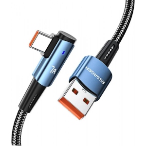 Кабель синхронізації даних Essager Sunset Bend Type 7A cable USB A to Type C 1M Blue 100W (EXCWT7A-CG03-P)