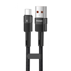 Кабель синхронізації даних Essager Star 7A Type-C USB Cable 3m Black (EXCT-XCC01)