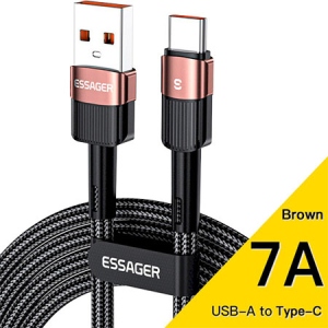Кабель синхронізації даних Essager Star 7A Type-C USB Cable 1m Brown (EXCT-XC12)