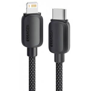 Кабель синхронізації даних Essager Breeze USB Cable USB-C to Ligthning 1M Black 20W (EXCTL-WL01-P)