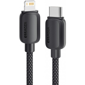 Кабель синхронізації даних Essager Breeze USB Cable USB-C to Ligthning 2M Black 20W (EXCTL-WLA01-P)