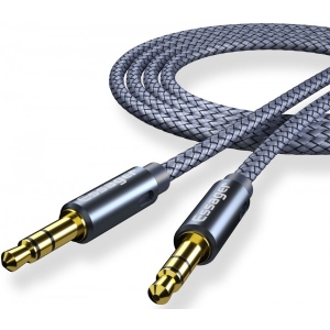 Кабель 3.5 мм -3.5 мм Essager Monster Aux Cable Speaker Wire 3.5mm to Jack 3.5 mm 2M Gray (EYP35-DYA0G)