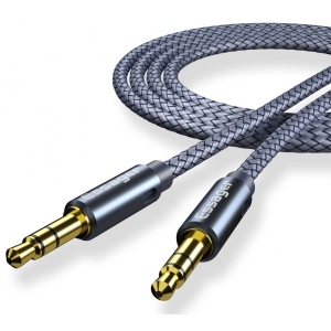 Кабель 3.5 мм -3.5 мм Essager Monster Aux Cable Speaker Wire 3.5mm to Jack 3.5 mm 3M Gray (EYP35-DYC0G)