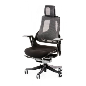 Крісло офісне Special4You Wau Black Fabric Charcoal Network (E0789)