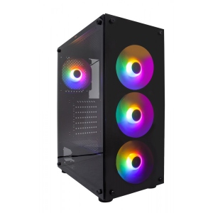 Корпус 1stPlayer V3-B-4F1 Black без БЖ