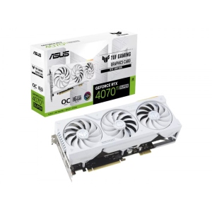 Відеокарта Asus GeForce RTX 4070 Ti SUPER 16GB GDDR6X OC (TUF-RTX4070TIS-O16G-BTF-WHITE)