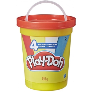 Набори для ліплення Play Doh Hasbro велика банка 4 кольори (E5045_E5207)