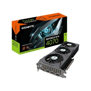 Відеокарта Gigabyte Відеокарта nVIDIA RTX 4070 12GB Core:2505MHz GV-N4070EAGLE OCV2-12GD