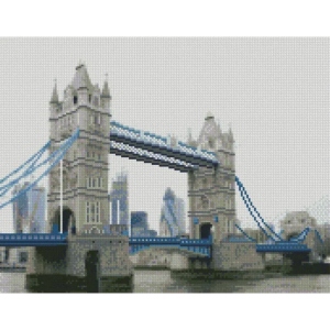 Алмазний живопис Strateg Лондонський Tower Bridge 40х50 см (FA40841)