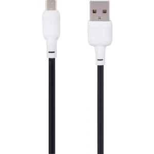 Кабель синхронізації даних Gelius Full Silicon GP-UCN001M MicroUSB 1.2 m Black/White (92319)