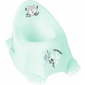Горщик дитячий Tega Baby Plus baby Маленька лисичка з протиковзною гумою, зелений (PB-LIS-001-105)