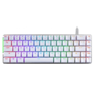 Клавіатура дротова ігрова Asus Falchion Ace LED 68key NX RD USB White