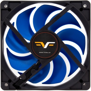 Корпусний вентилятор Frime 120x120x25мм 4Pin+Molex 2000rpm FD Bearing Black/Blue (FBF120HB20PWM)