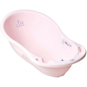 Дитяча ванночка Tega Baby Зайчики зі зливом 86 см Рожева (KR-004-104)