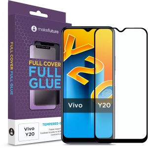 Захисне скло для смартфону MakeFuture Full Cover Full Glue Vivo Y20 (MGF-VY20)