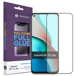 Захисне скло для смартфону MakeFuture Full Cover Full Glue Xiaomi Mi 11 Lite (MGF-XM11L)