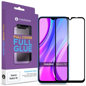Захисне скло для смартфону MakeFuture Full Cover Full Glue Xiaomi Redmi 9C (MGF-XR9C) в Україні