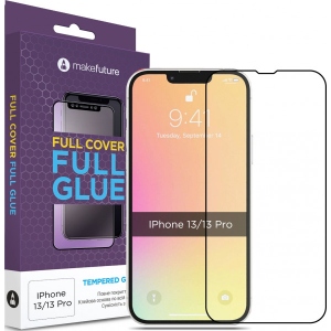 Захисне скло для смартфона MakeFuture Full Cover Full Glue Apple iPhone 13/13 Pro (MGF-AI13/13P)