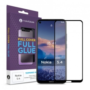 Захисне скло для смартфону MakeFuture Full Cover Full Glue Nokia 5.4 (MGF-N54)