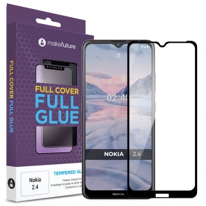 Захисне скло для смартфону MakeFuture Full Cover Full Glue Nokia 2.4 (MGF-N24) в інтернет-магазині