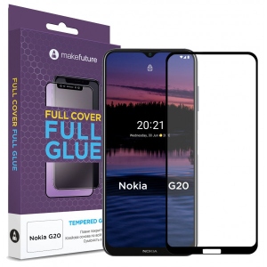 Захисне скло для смартфону MakeFuture Full Cover Full Glue Nokia G20 (MGF-NG20)