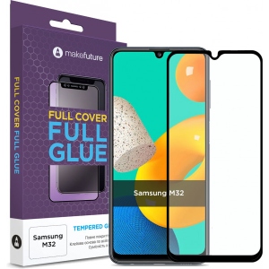 порівняти ціни на Захисне скло для смартфону MakeFuture Full Cover Full Glue Samsung M32 (MGF-SM32)