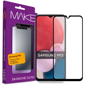 Захисне скло для смартфону MAKE Full Glue Samsung M13 (MGF-SM13)