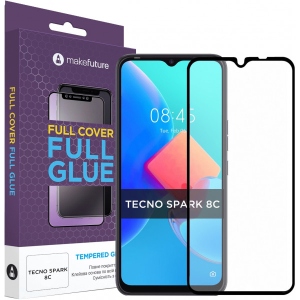 Захисне скло для смартфону MAKE Full Cover Tecno Spark 8c (MGF-TS8C)