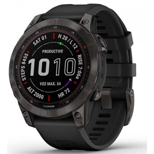 Смарт-годинник Garmin Fenix 7 Sapph Solar Black DLC Ti (010-02540-35)