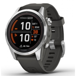 Смарт-годинник Garmin Fenix 7S Pro SolarSS w/Graphite Band  (010-02776-01)