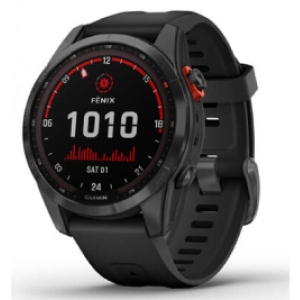 Смарт-годинник Garmin Fenix 7S Solar Slate Gray w/Black Band (010-02539-13)