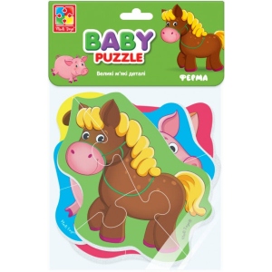 Пазли м'які (до 2 років) Vladi Toys "Дитинчата. Ферма" (укр) (VT1106-87)