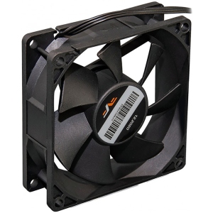 Корпусний вентилятор Frime 80x80x25мм, Black, 3pin+Molex (FF8025BB20)