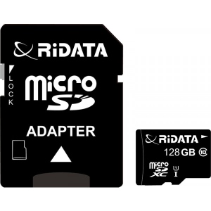 Карта пам'яті RiDATA microSDXC 128GB Class 10 UHS-I + SD адаптер (FF967403)