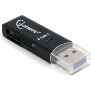 Кардрідер Gembird UHB-CR3-01 USB 3.0-SD/MicroSD Black